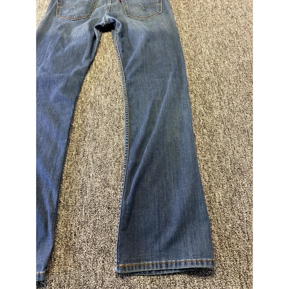 Levis 527 Jeans Mens 34x34 Blue Denim Cotton Slim Fit Medium Wash Bootcut Leg